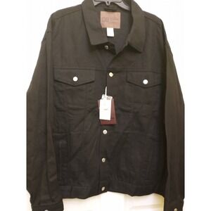 Men's BTL Beyond The Limit Black Denim Jean Jacket 5XL $130